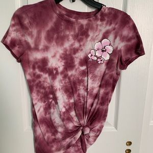 Pink/purple tie dye shirt